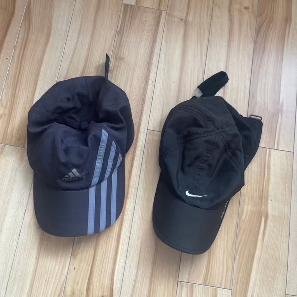 two hats nike Adidas unisex